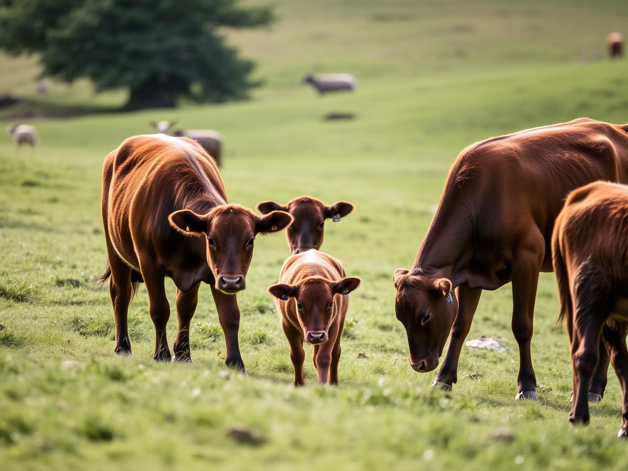 Ganado productivo en rancho mexicano